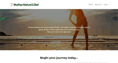 Desktop Screenshot of mothernaturesdiet.com